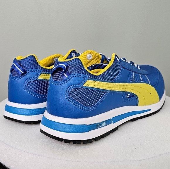 Mens PUMA Safety Kickflip Low SD Shoes BLUE/YELLOW main image 4